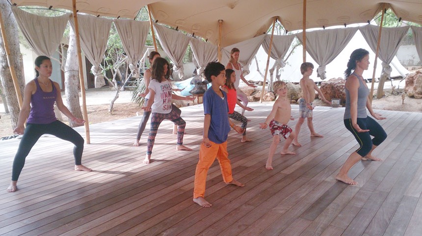 ZenmaX martial art intemezzo at Afkes magic yoga retreat Casa Gazebo Ibiza! 