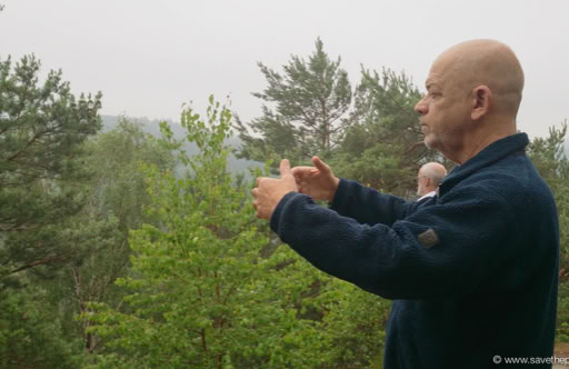 Hans early morning ritsuzen with a birdview