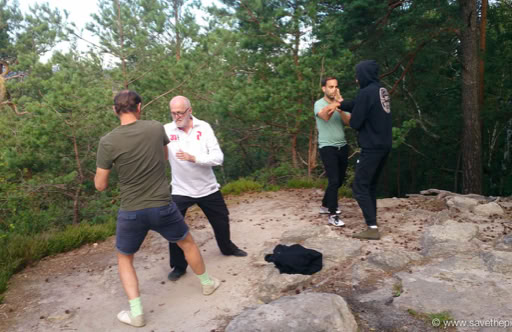 Antoine early morning pushing hands Patak