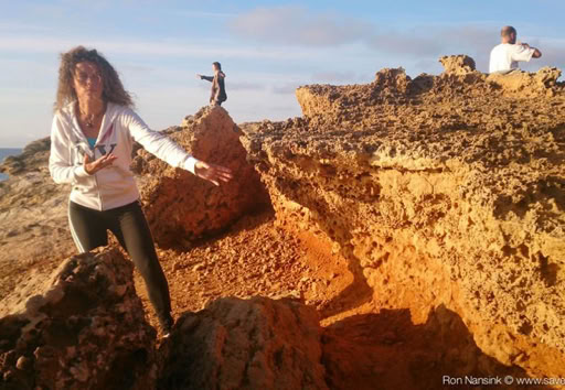 Taikiken Natural Tuning training at the rock, Cap Martinet