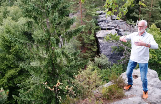 Antoine Ritsuzen on top of the Bohemian forest
