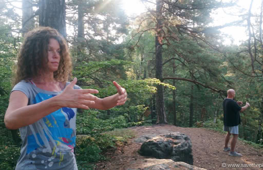 Nadja Ritsuzen during Taikiken workshop CZ 2018.